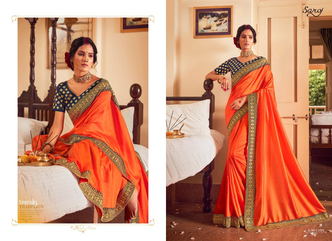 Saroj Presents Afreen Designer Saree Collection
