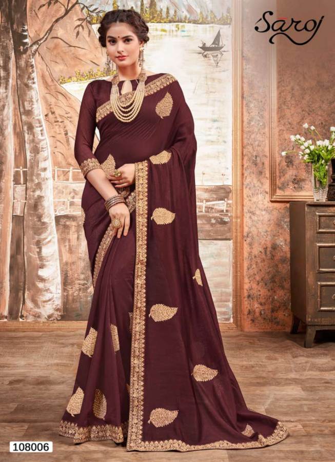 Saroj Presents  Mehandi  Designer Saree Collection