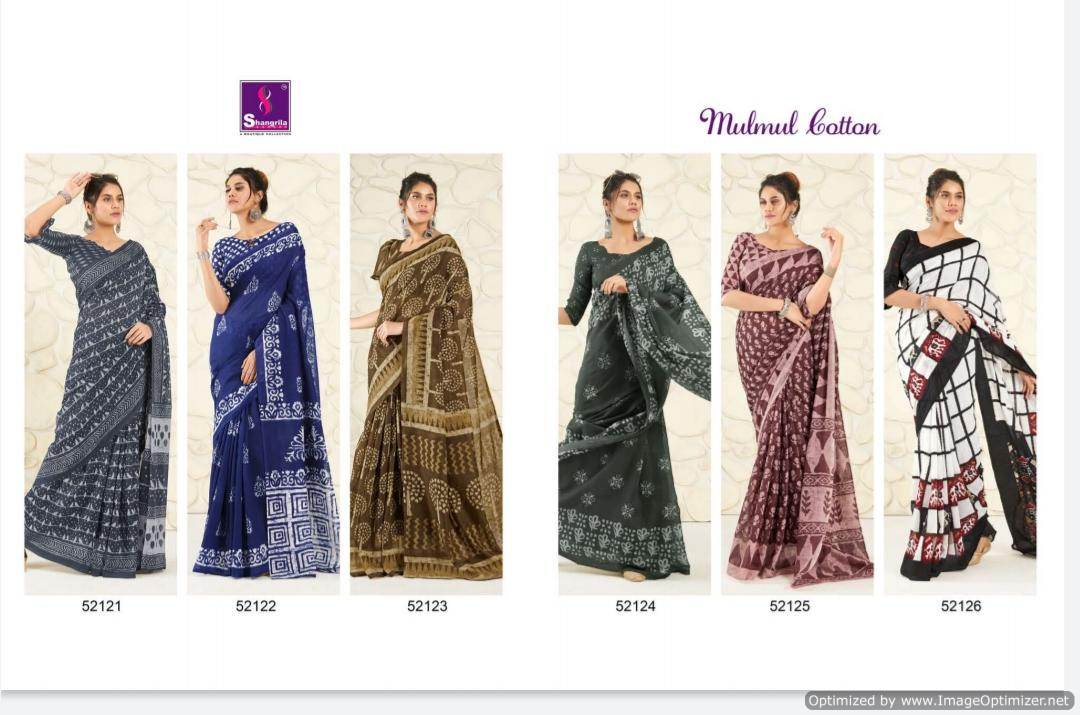 Shangrila Presents  Mulmul   Classy Look Saree Collection