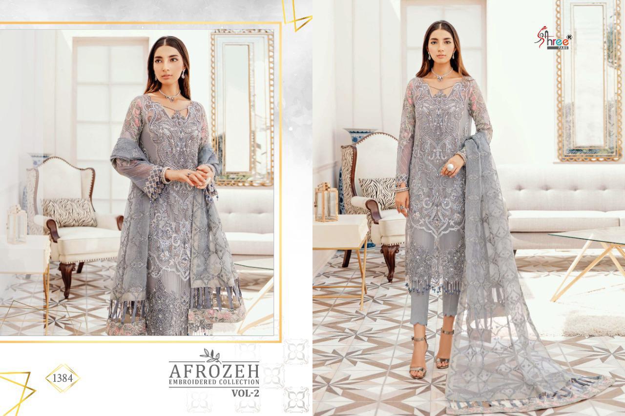 Shree Presents  Afrozeh Embroidered Collection  Vol 2 Pakistani Suits