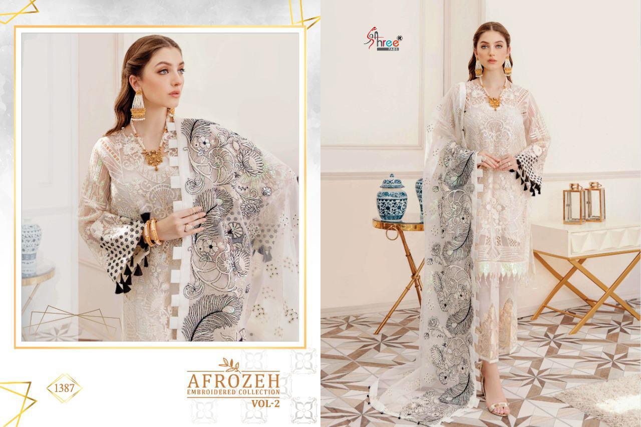 Shree Presents  Afrozeh Embroidered Collection  Vol 2 Pakistani Suits