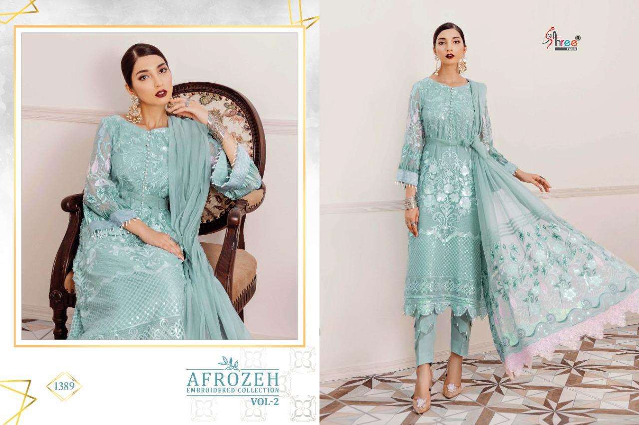 Shree Presents  Afrozeh Embroidered Collection  Vol 2 Pakistani Suits
