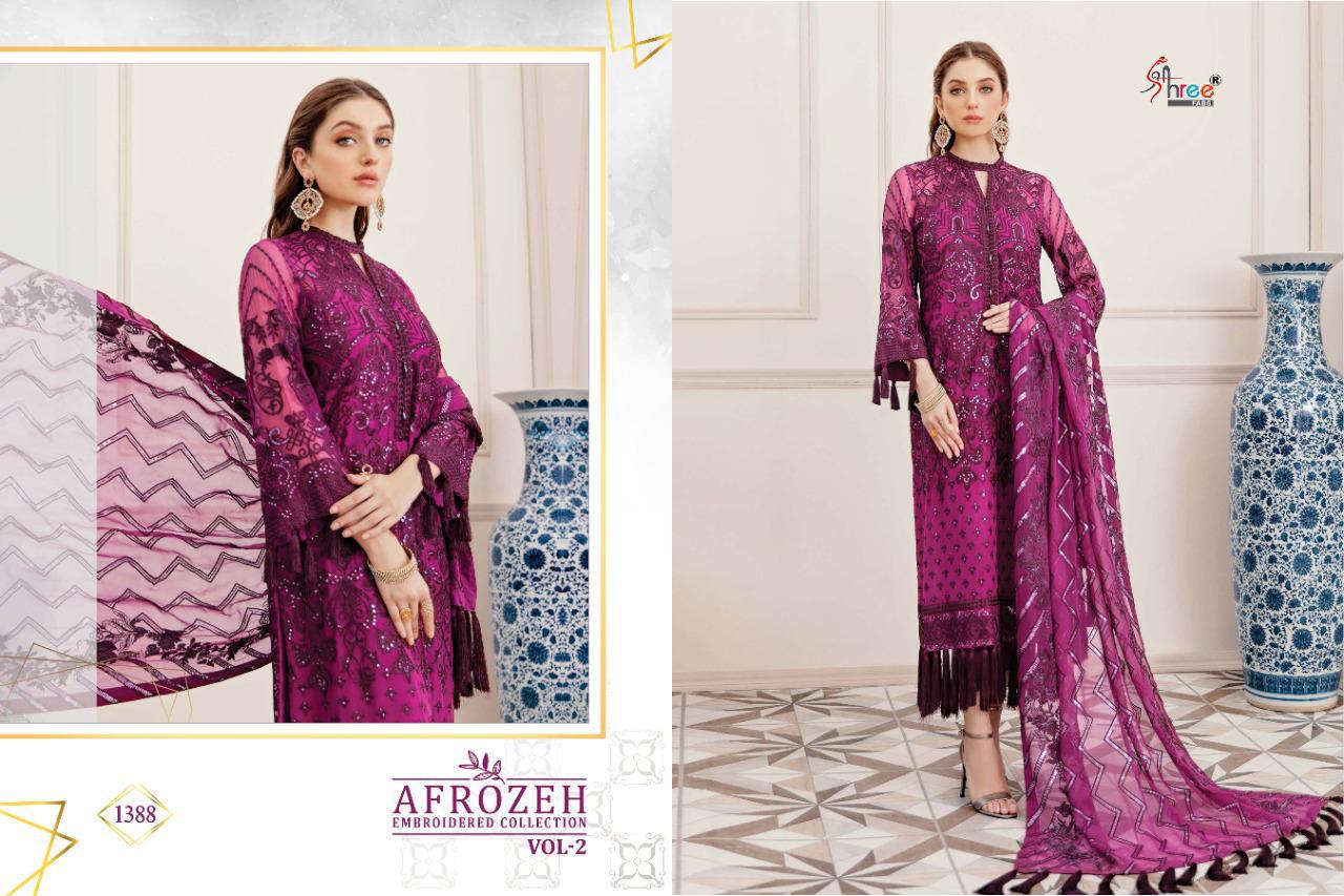 Shree Presents  Afrozeh Embroidered Collection  Vol 2 Pakistani Suits