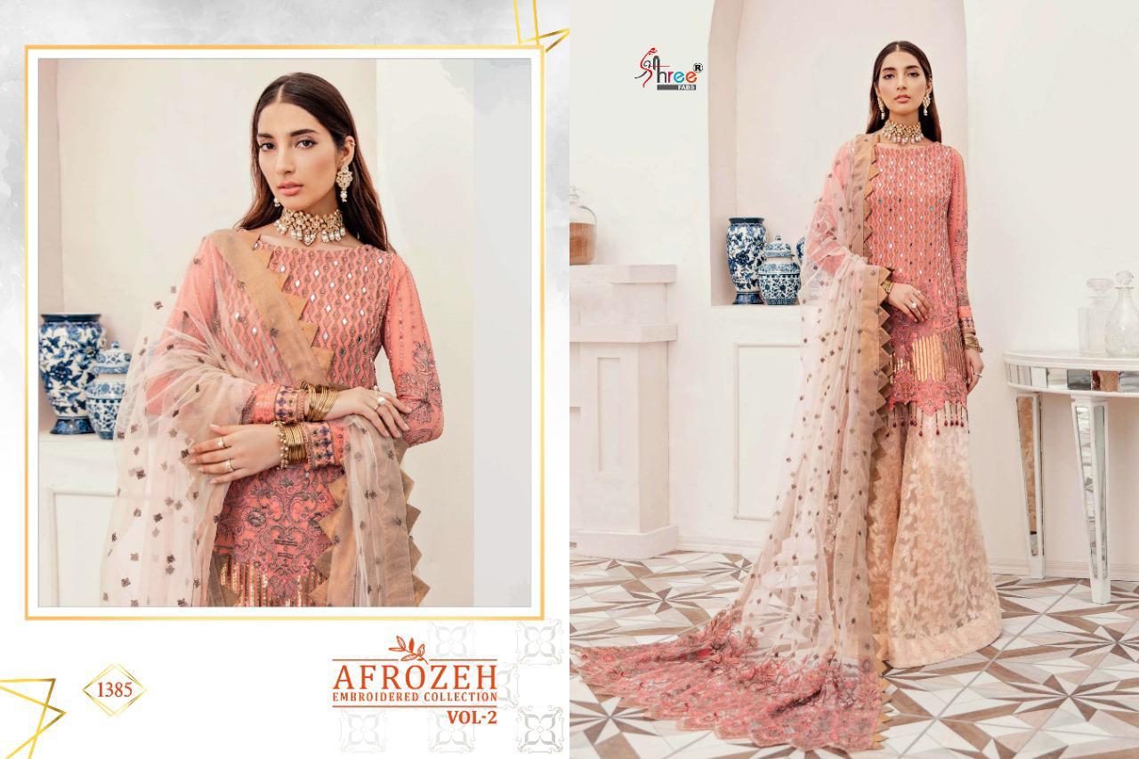 Shree Presents  Afrozeh Embroidered Collection  Vol 2 Pakistani Suits