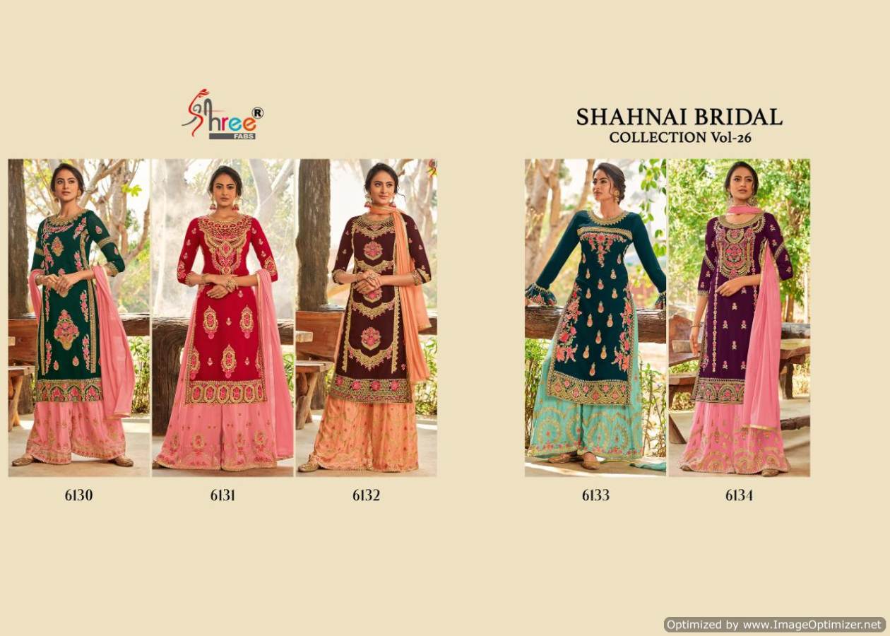 Shree Presents Shahnai Bridal Collection 26 Designer Salwar Suits