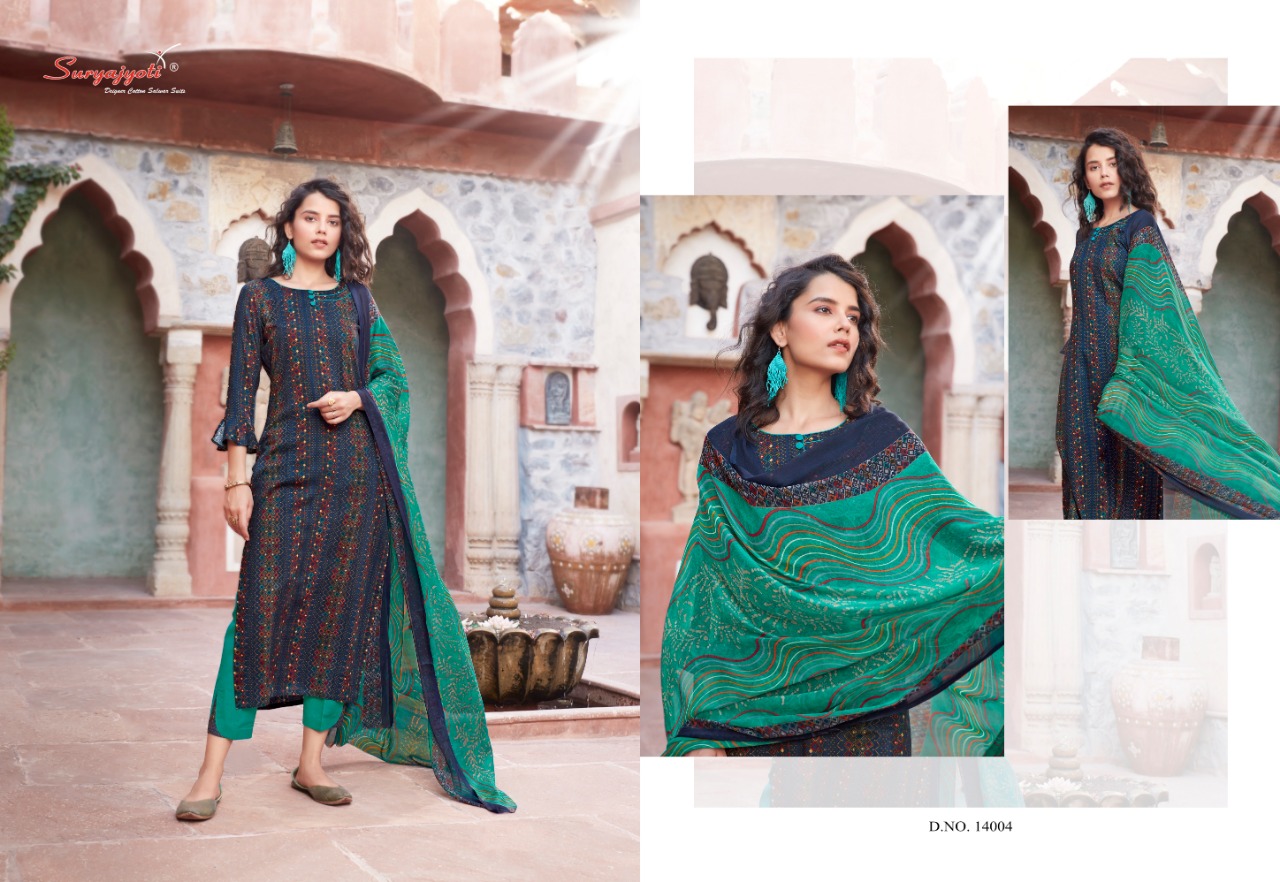 Suryajyoti  Presents Princess Vol 14  Designer Dress Material