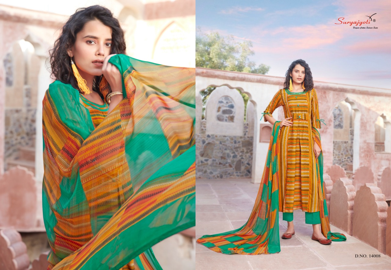Suryajyoti  Presents Princess Vol 14  Designer Dress Material