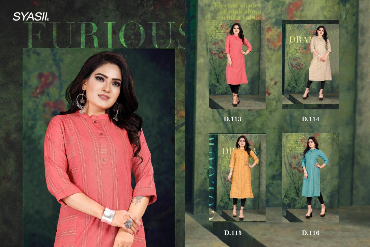 Syasii  Presents Pixel Vol 1  Casual Wera Kurti Collection