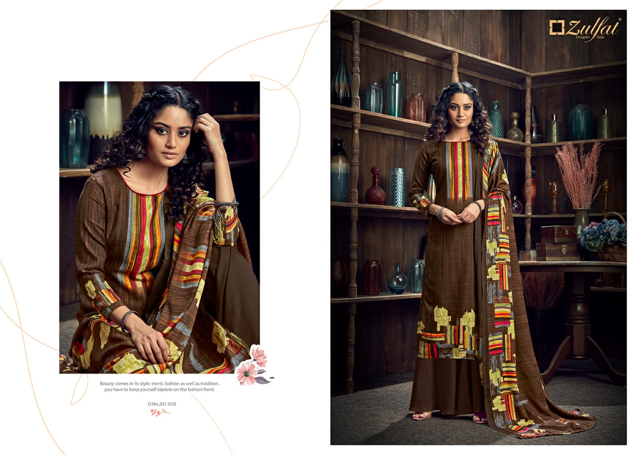 Zulfat Presents Winter Magic Designer Dress Material