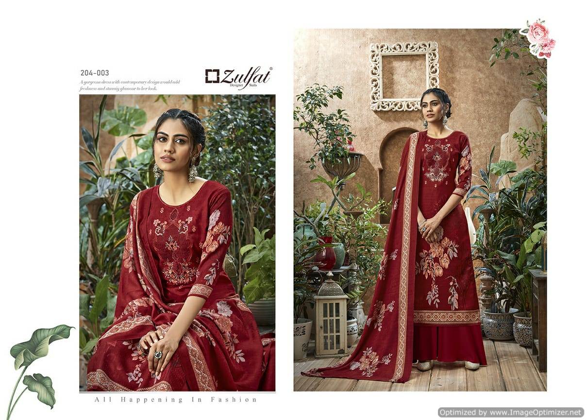 Zulfat Presents  Heenaz Designer Dress Material