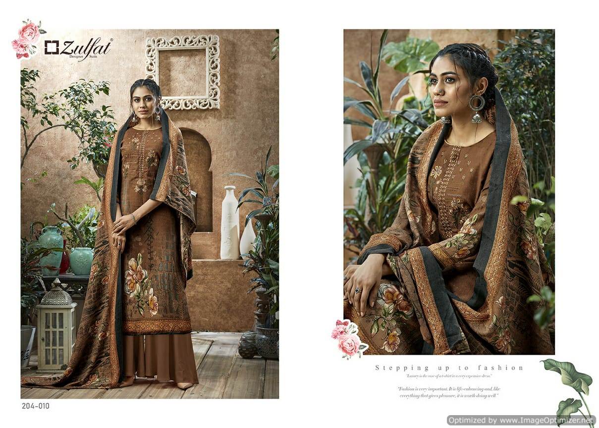 Zulfat Presents  Heenaz Designer Dress Material