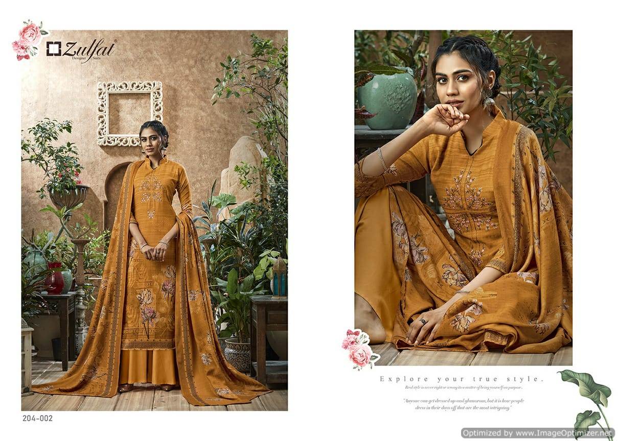 Zulfat Presents  Heenaz Designer Dress Material