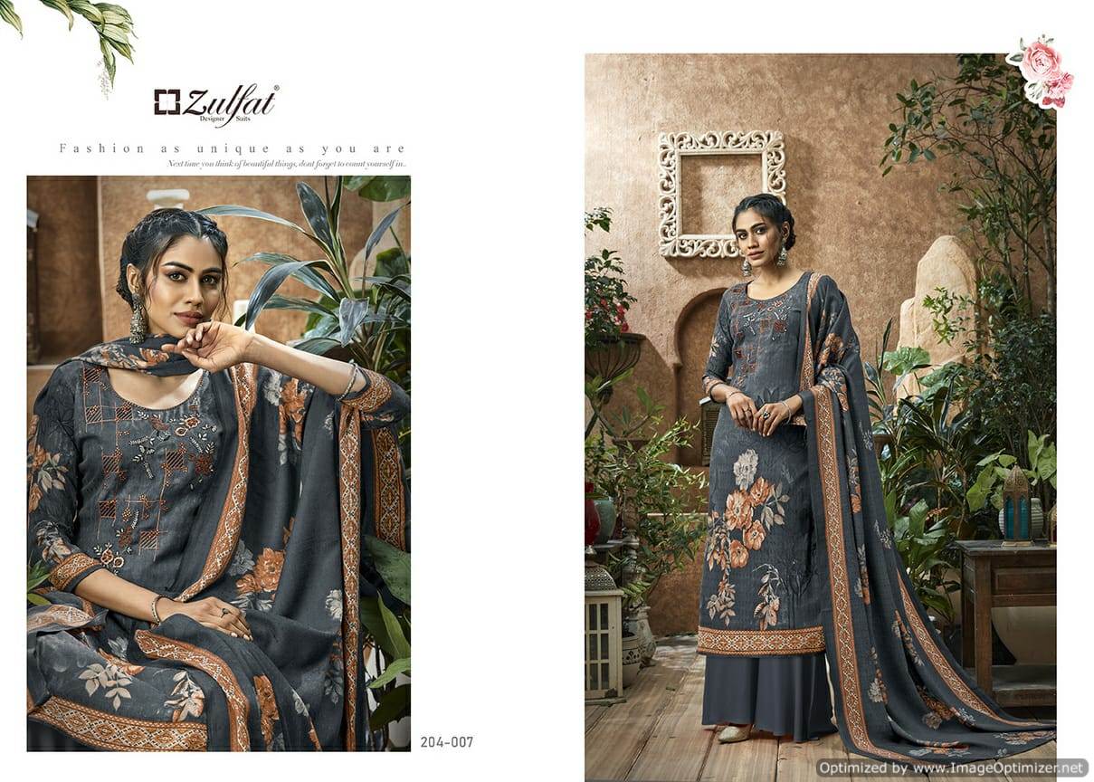 Zulfat Presents  Heenaz Designer Dress Material