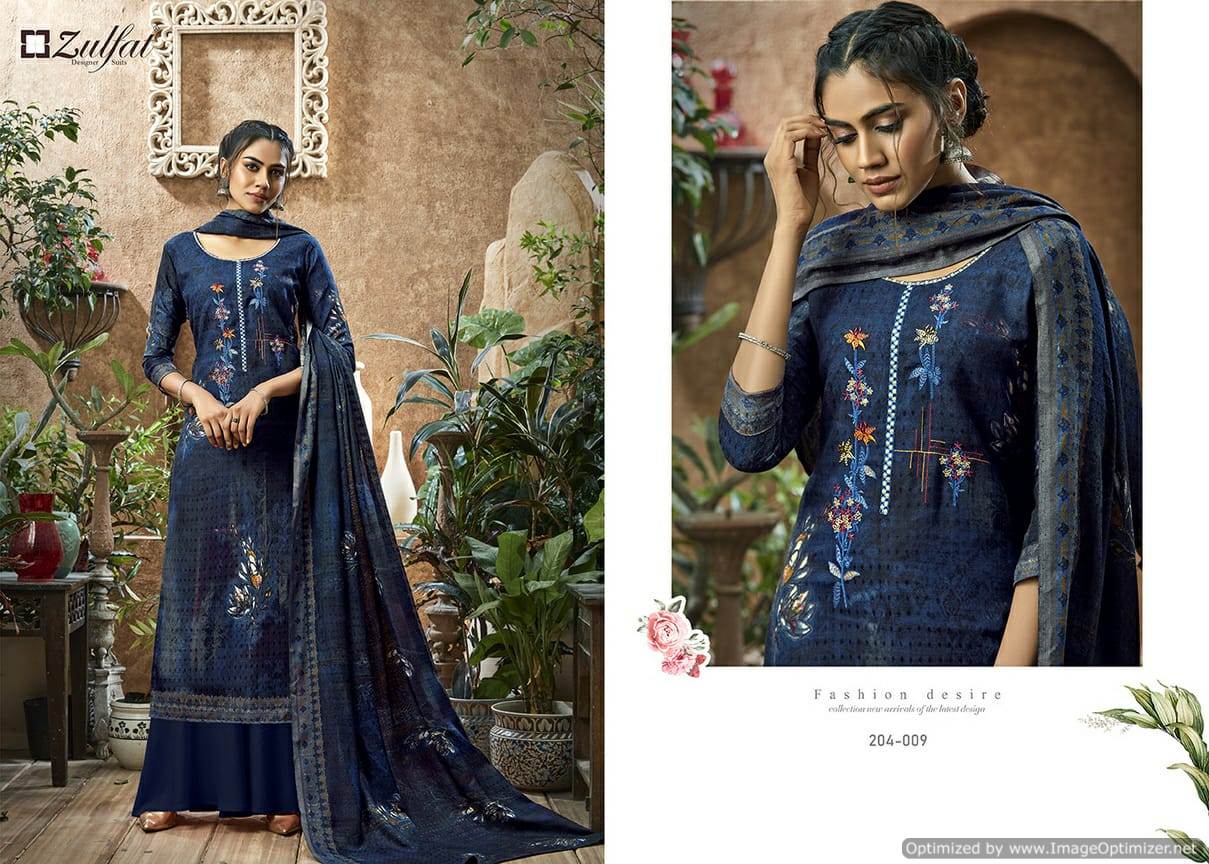 Zulfat Presents  Heenaz Designer Dress Material