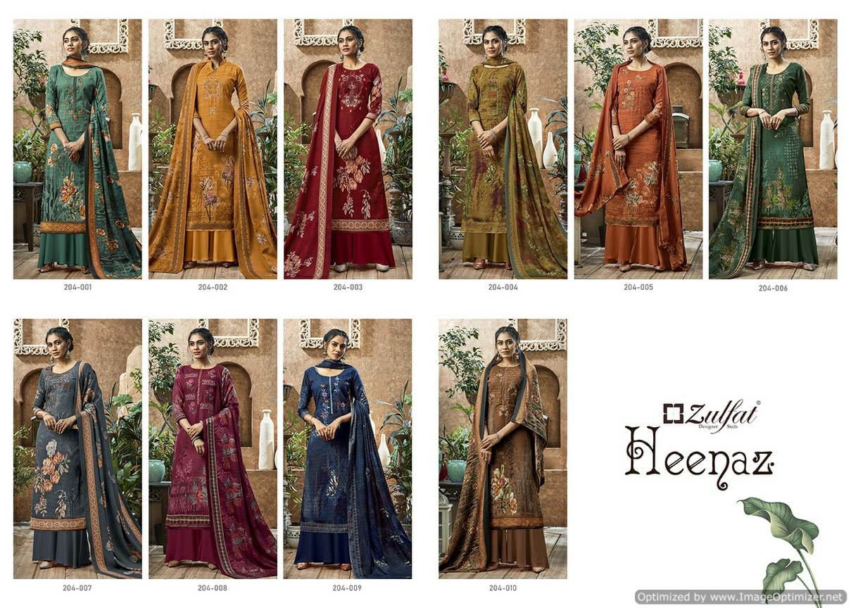 Zulfat Presents  Heenaz Designer Dress Material