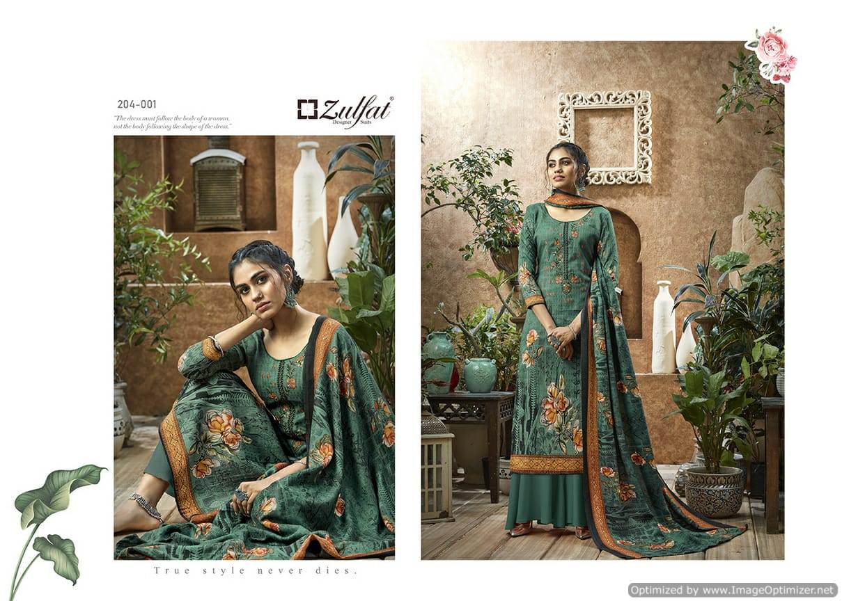 Zulfat Presents  Heenaz Designer Dress Material