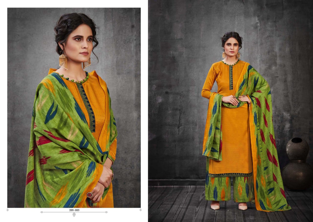 Zulfat Presents  Patiala Dreams Designer Dress Material