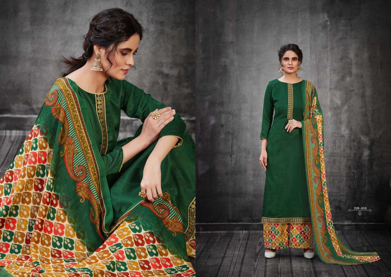 Zulfat Presents  Patiala Dreams Designer Dress Material