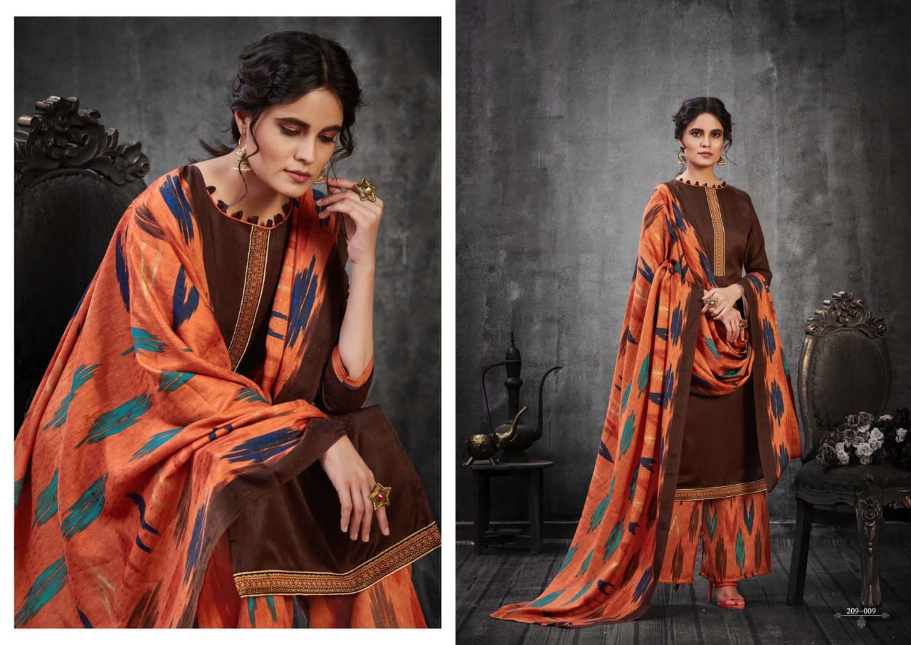 Zulfat Presents  Patiala Dreams Designer Dress Material