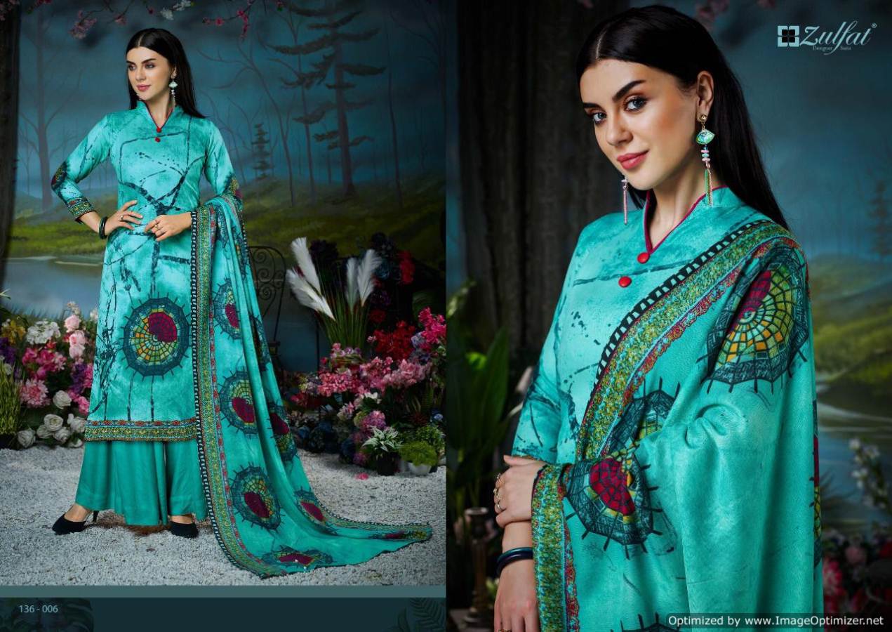Zulfat Presents Winter Fantasy  Vol 2 Pashmina  Dress Material