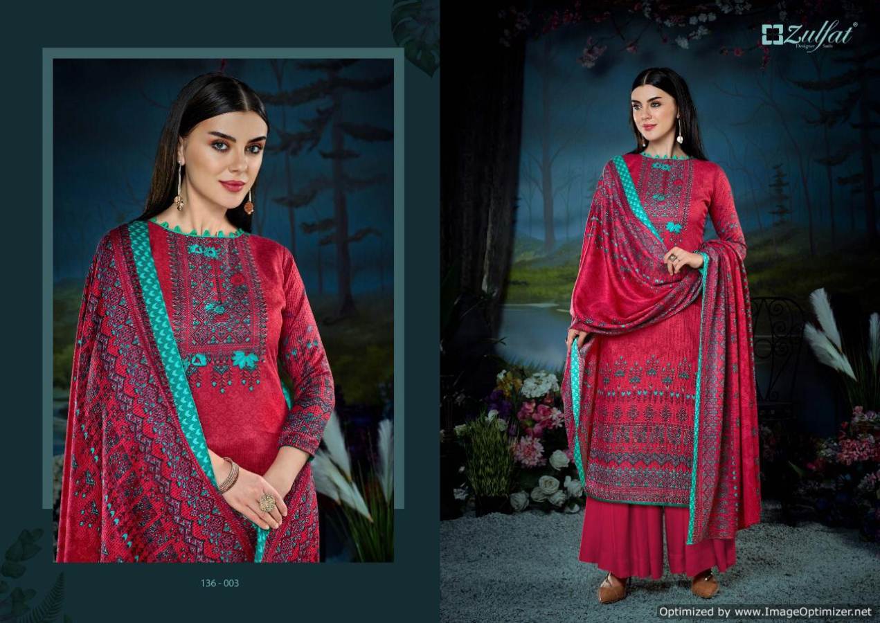 Zulfat Presents Winter Fantasy  Vol 2 Pashmina  Dress Material