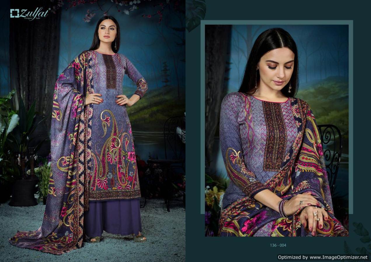 Zulfat Presents Winter Fantasy  Vol 2 Pashmina  Dress Material