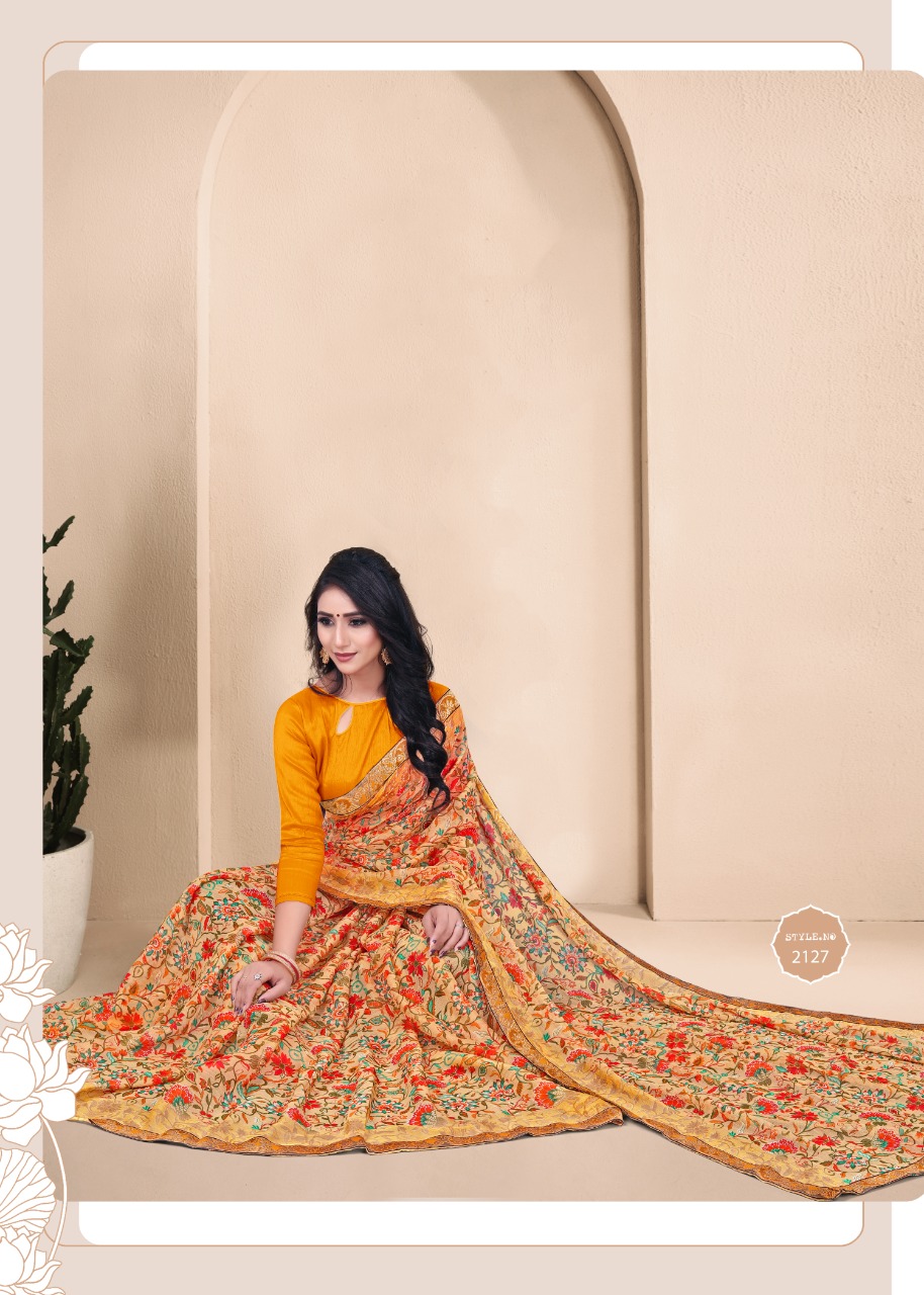 Pachrangi  Casual Wear Sarees Catalogue