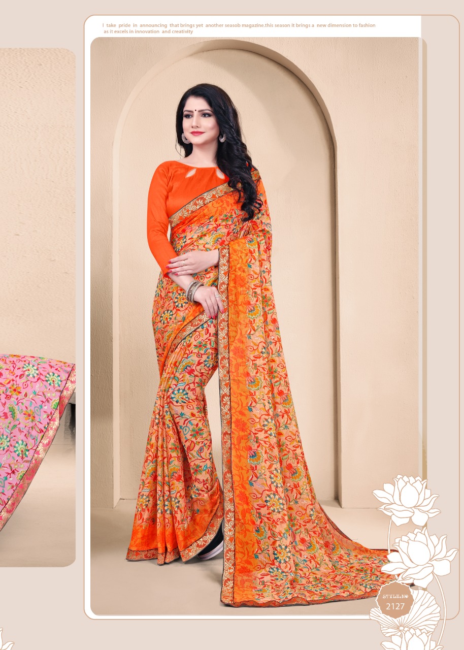 Pachrangi  Casual Wear Sarees Catalogue