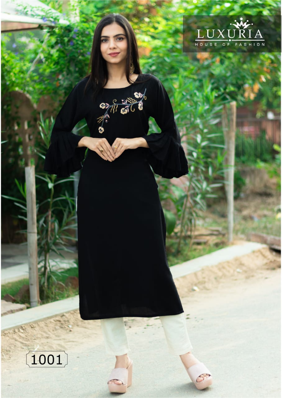 Luxuria  Presents Zoiee..2 Kurti With Pant Catalogue