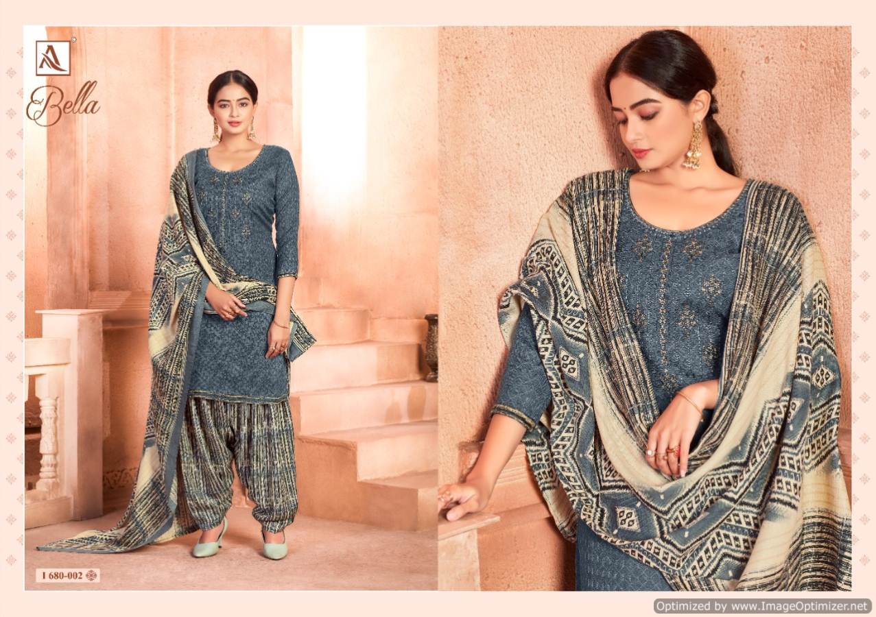 Alok Presents Bella  Designer Dress Material