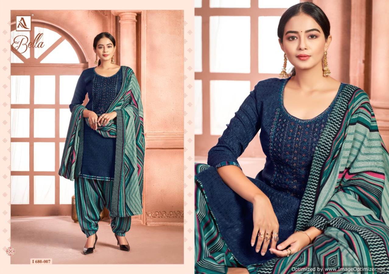 Alok Presents Bella  Designer Dress Material