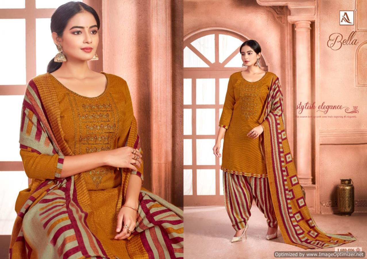 Alok Presents Bella  Designer Dress Material