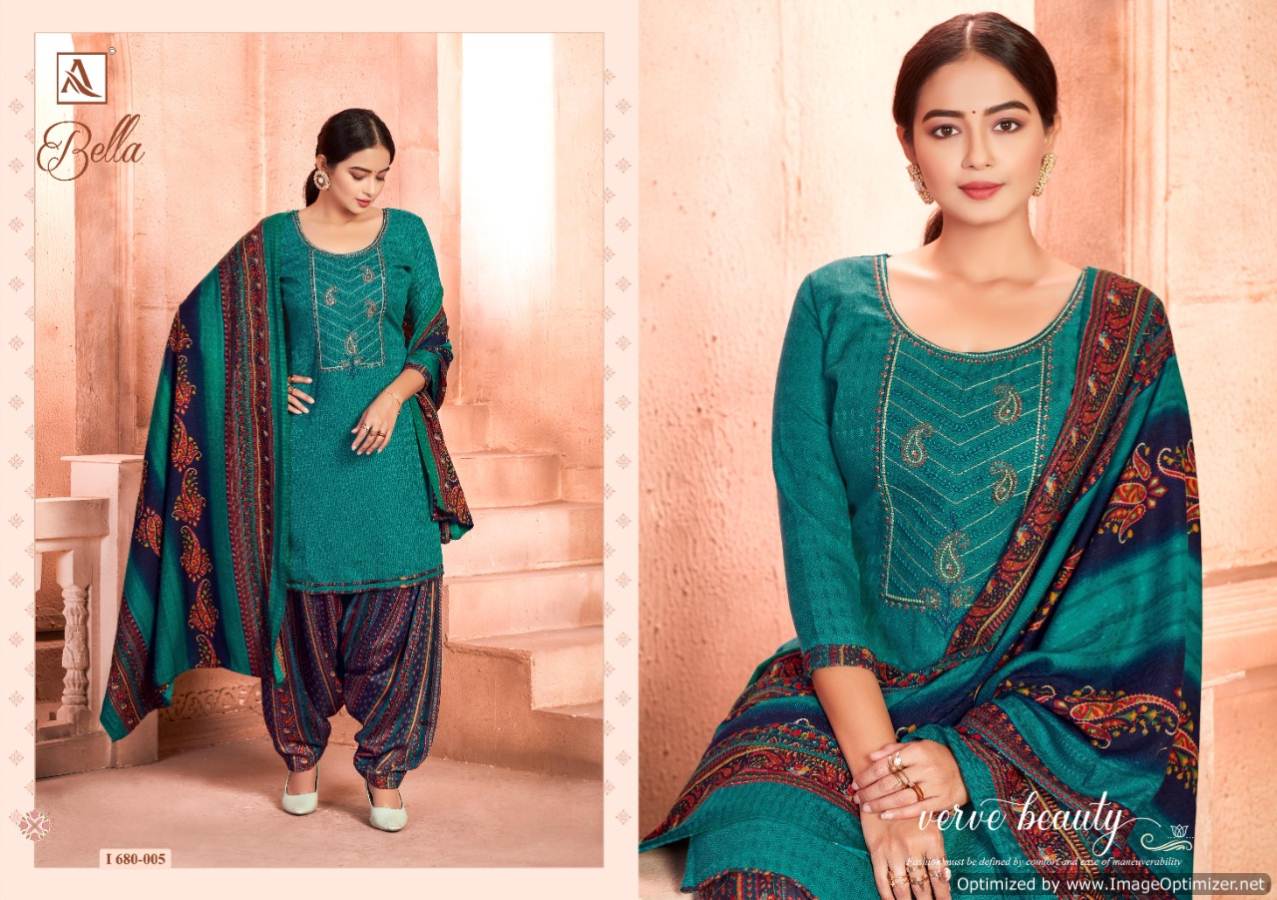 Alok Presents Bella  Designer Dress Material