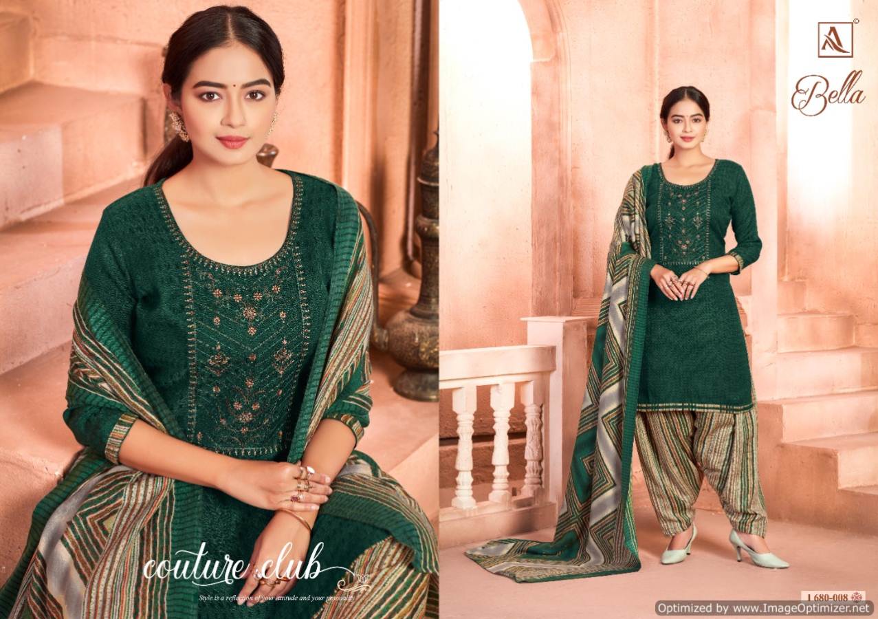Alok Presents Bella  Designer Dress Material