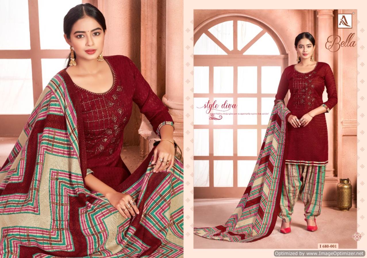 Alok Presents Bella  Designer Dress Material