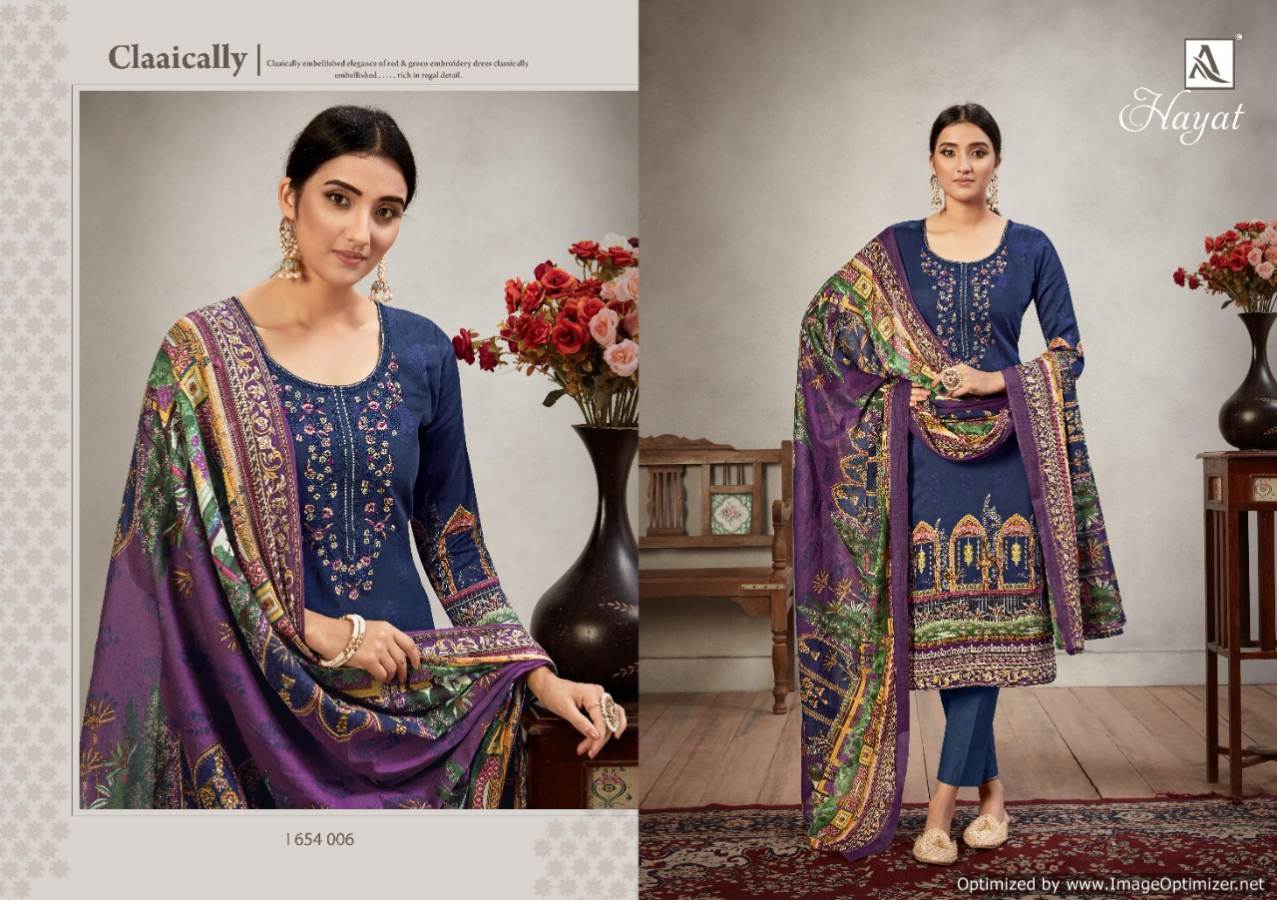 Alok Presents  Hayat Vol 2  Printed Dress Material
