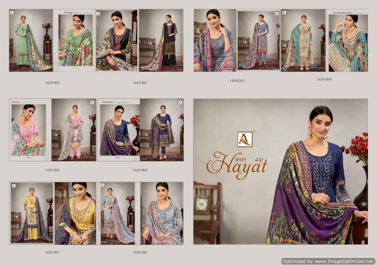 Alok Presents  Hayat Vol 2  Printed Dress Material