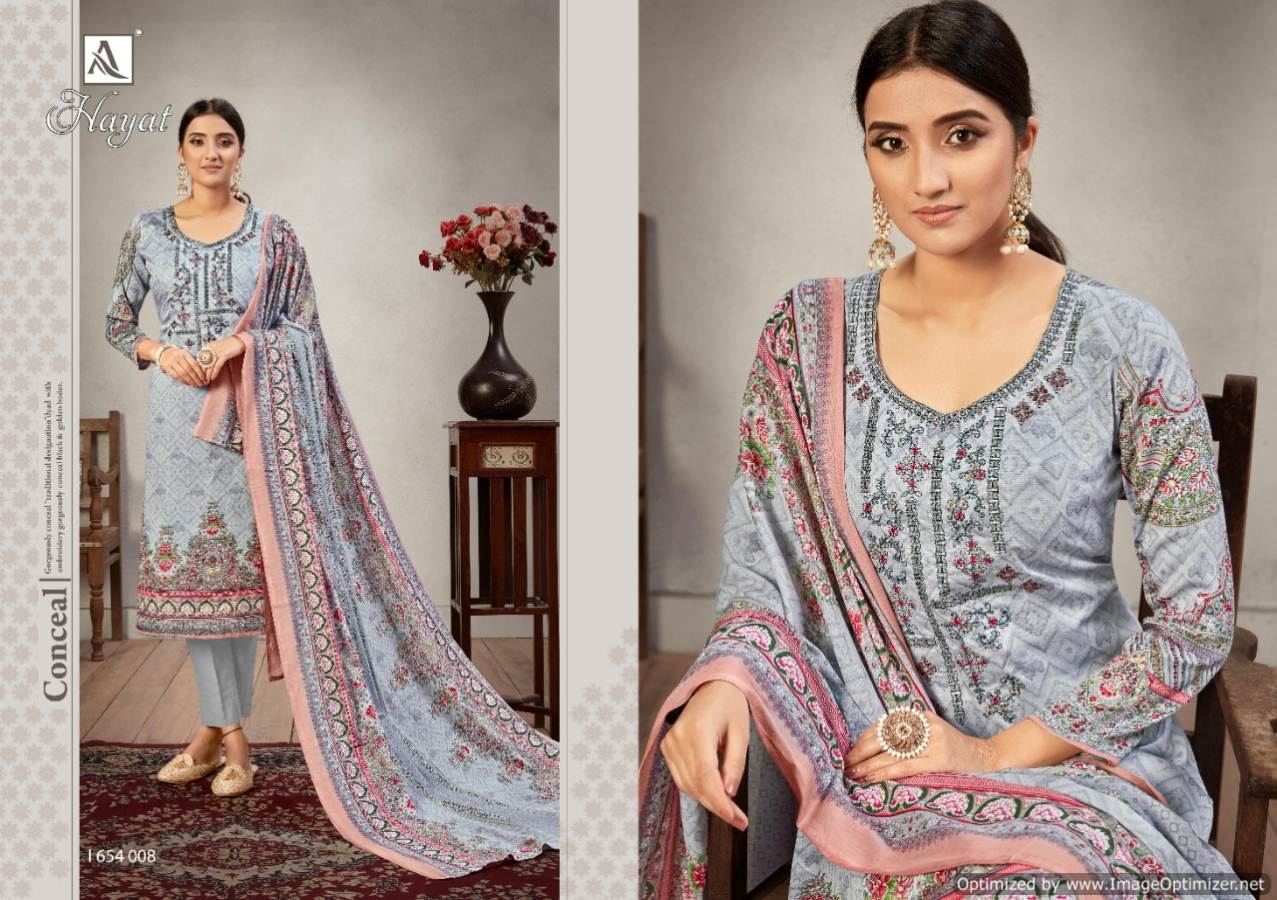 Alok Presents  Hayat Vol 2  Printed Dress Material