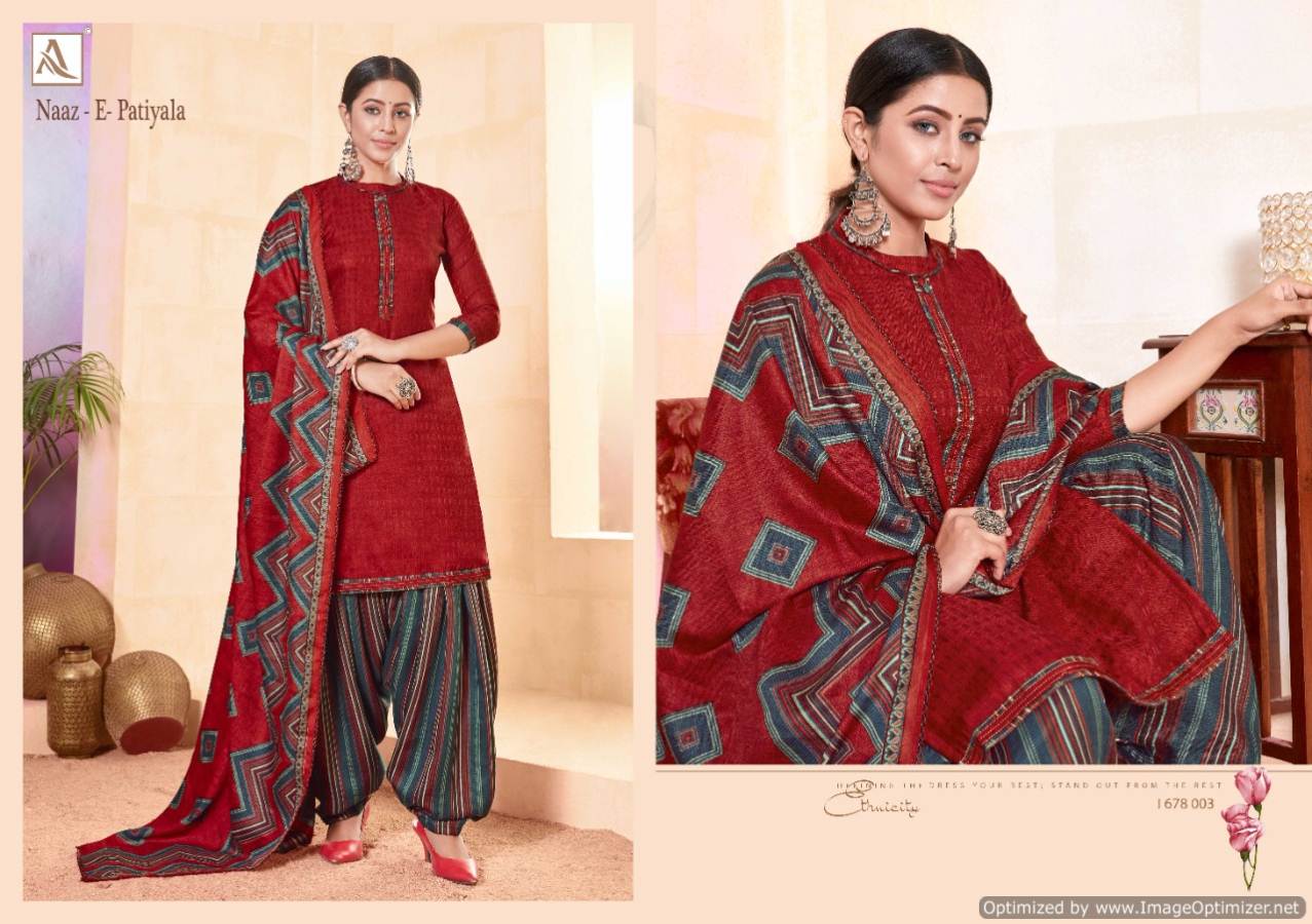 Alok  Presents Naaz E Patiyala Vol 5  Designer Dress Material