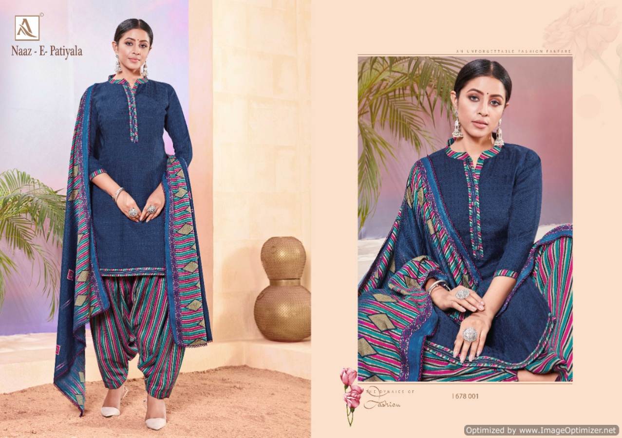 Alok  Presents Naaz E Patiyala Vol 5  Designer Dress Material