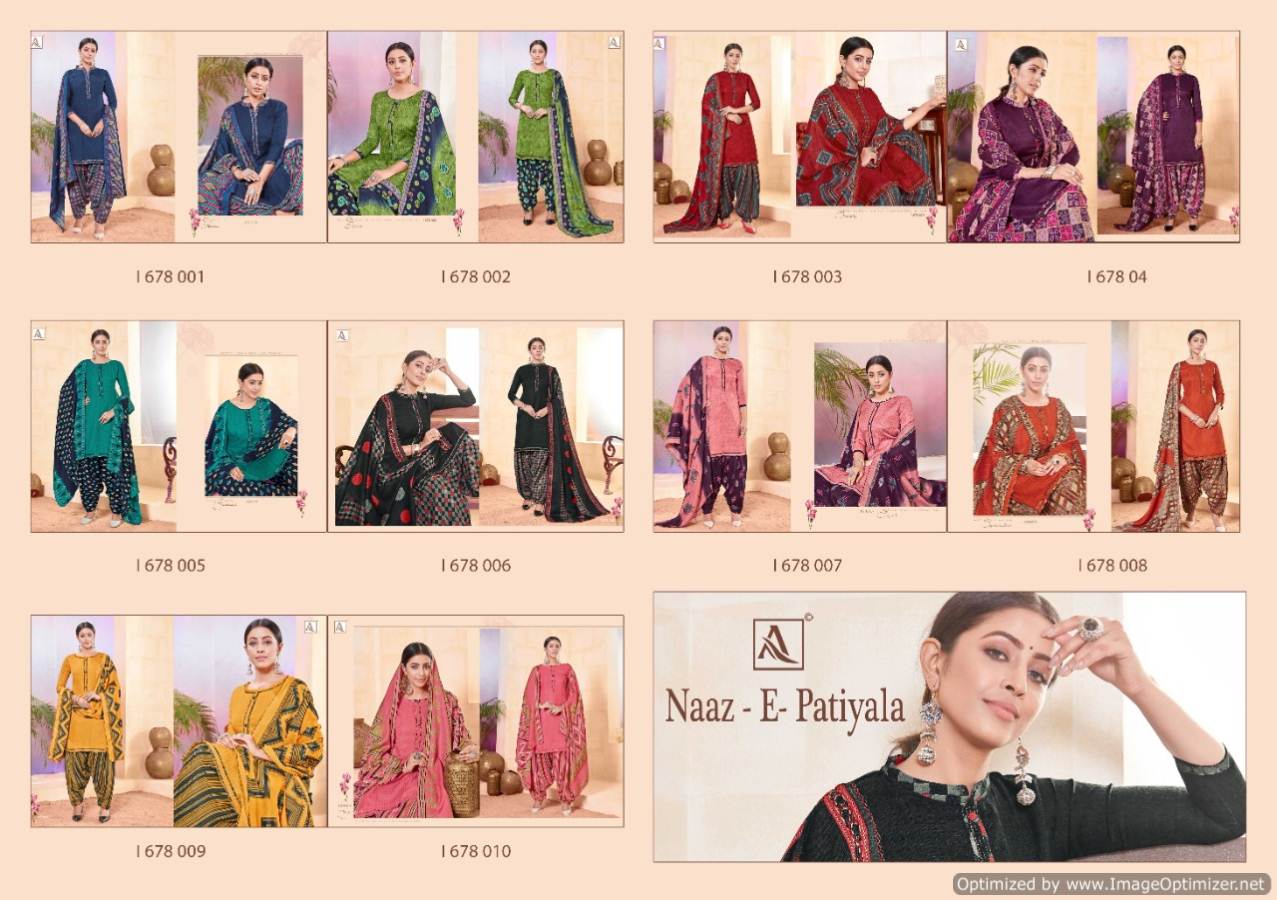 Alok  Presents Naaz E Patiyala Vol 5  Designer Dress Material
