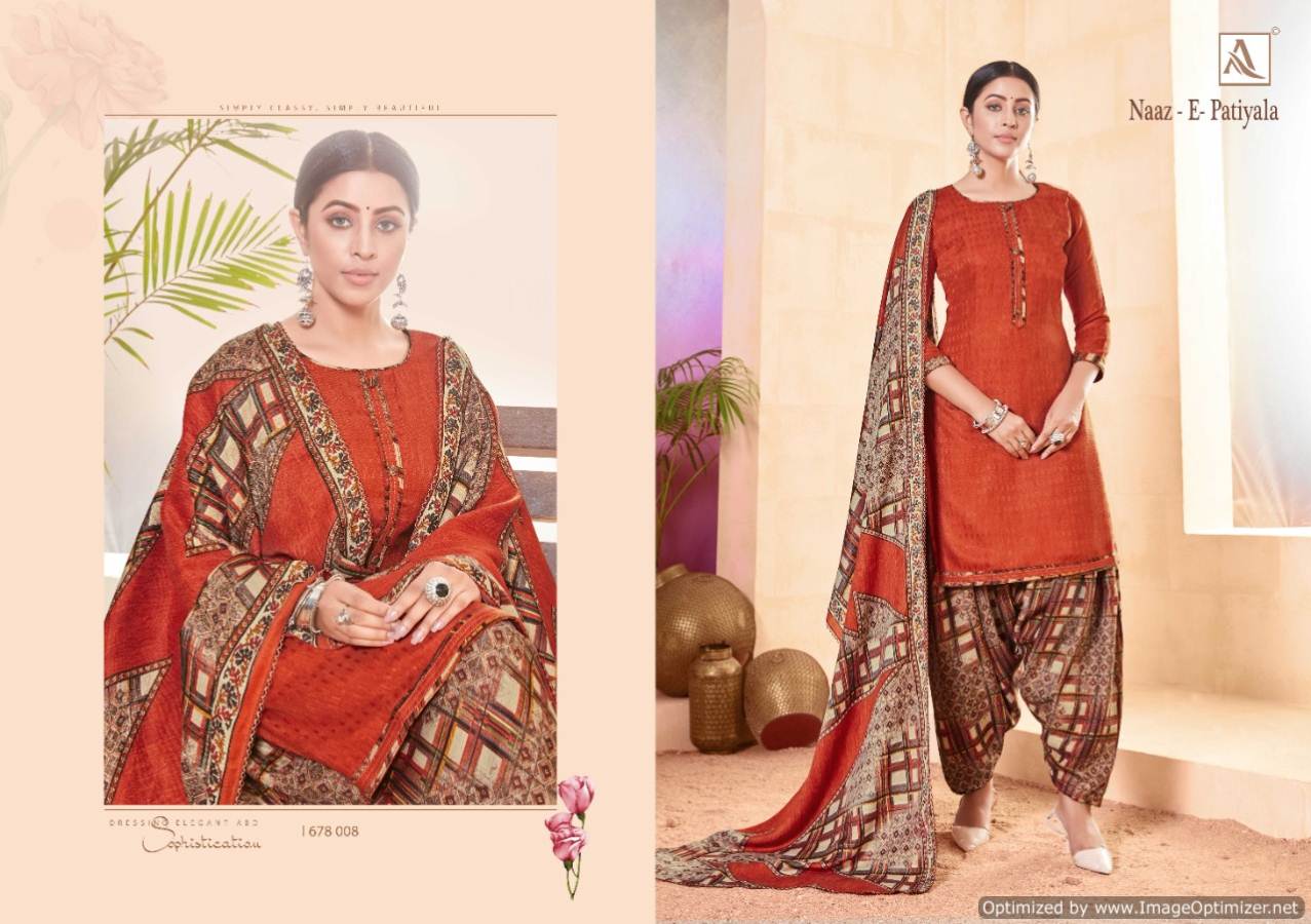 Alok  Presents Naaz E Patiyala Vol 5  Designer Dress Material