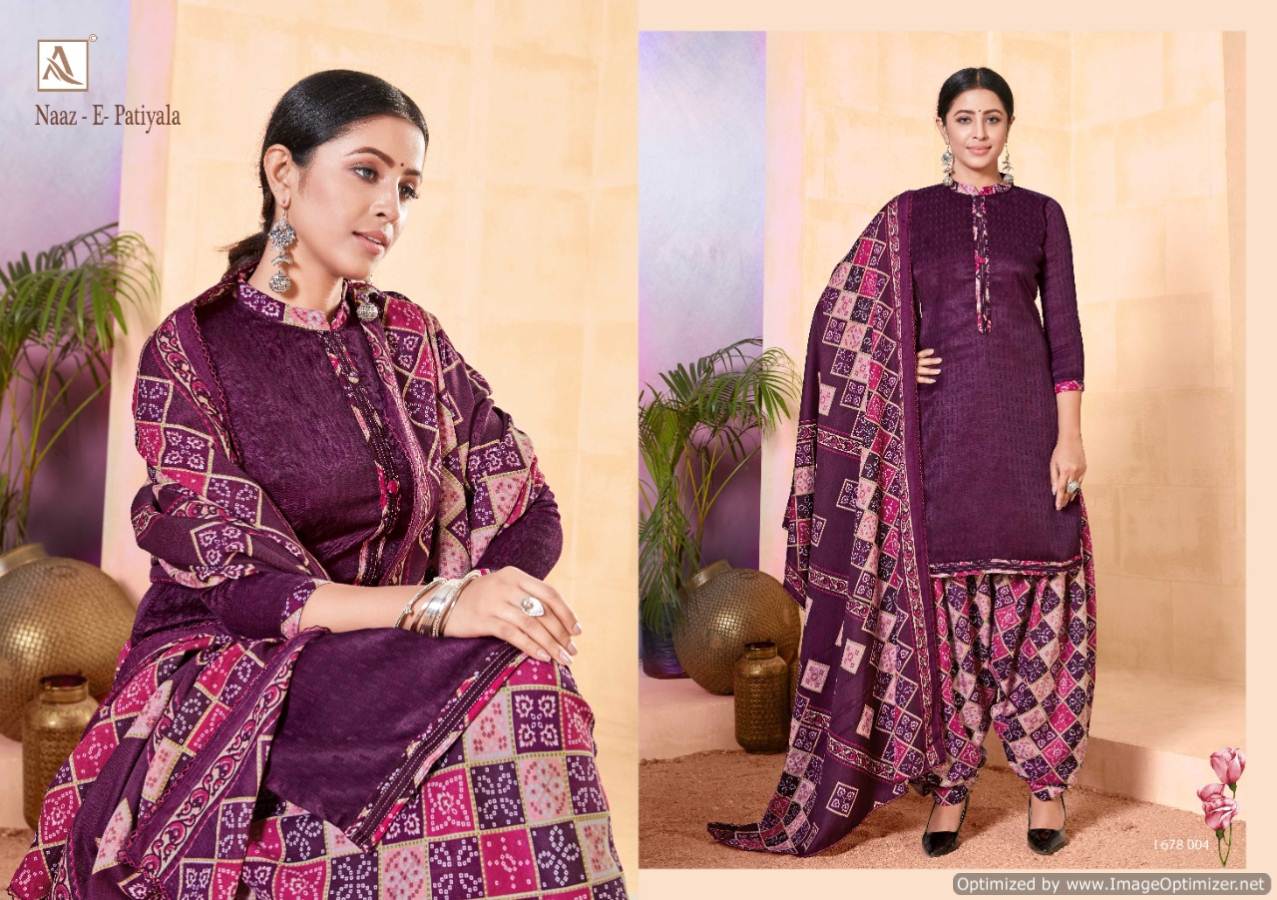 Alok  Presents Naaz E Patiyala Vol 5  Designer Dress Material