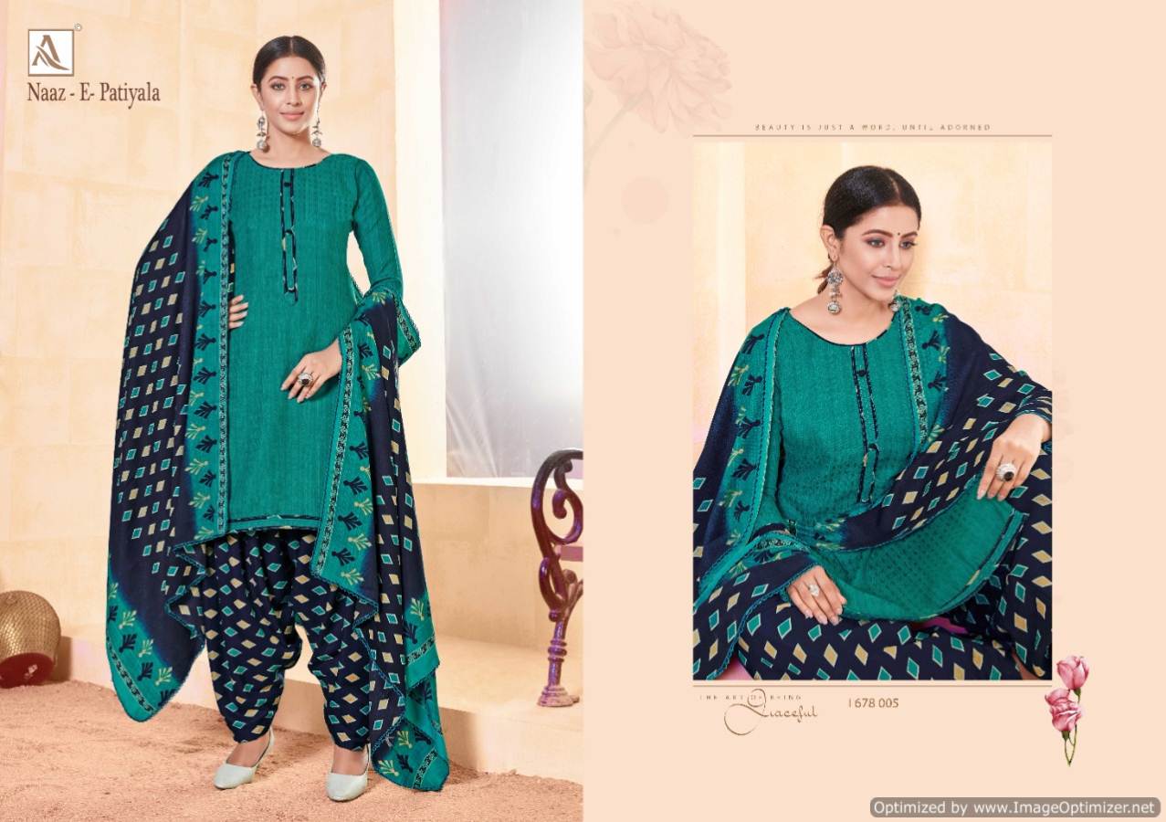 Alok  Presents Naaz E Patiyala Vol 5  Designer Dress Material