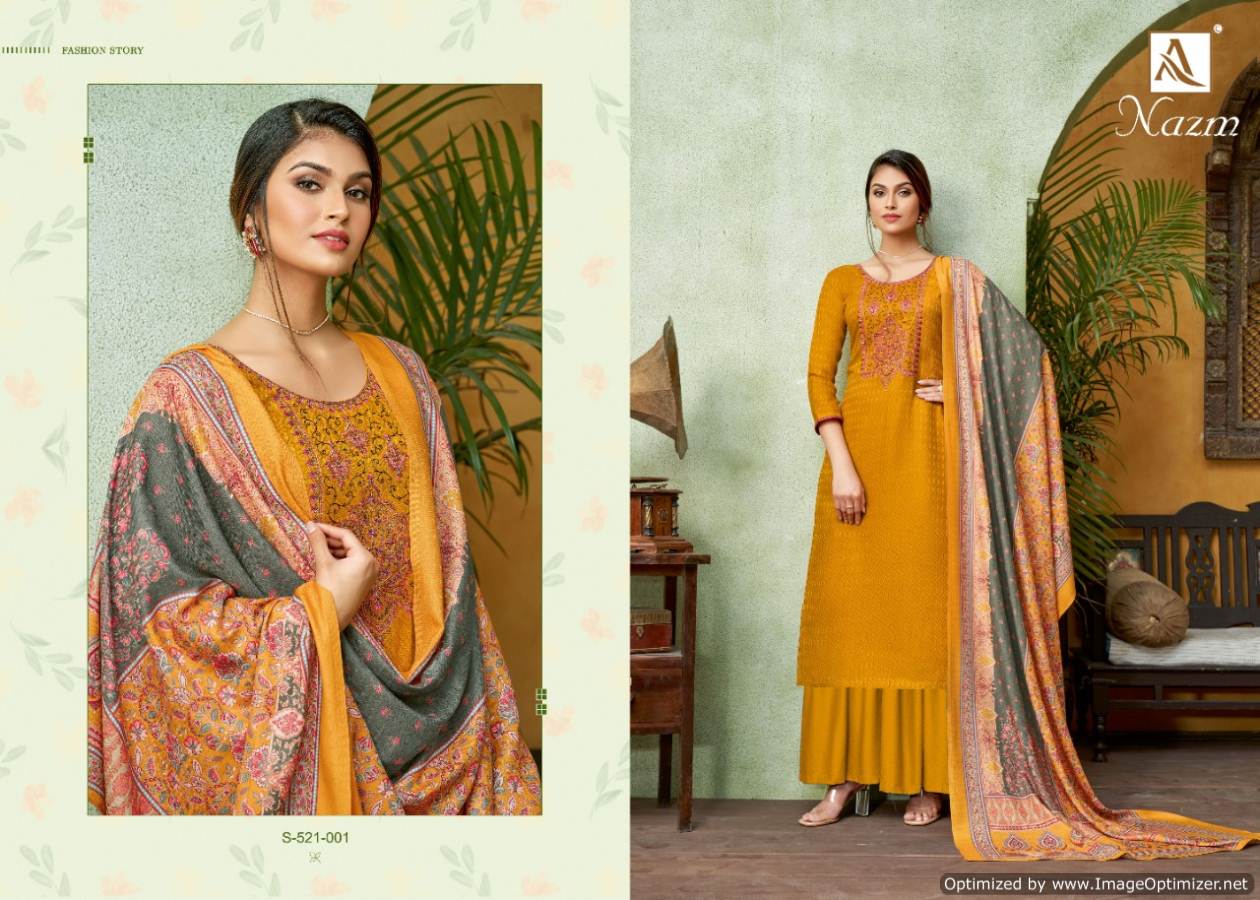 Alok  Presents Nazm  Designer Dress Material