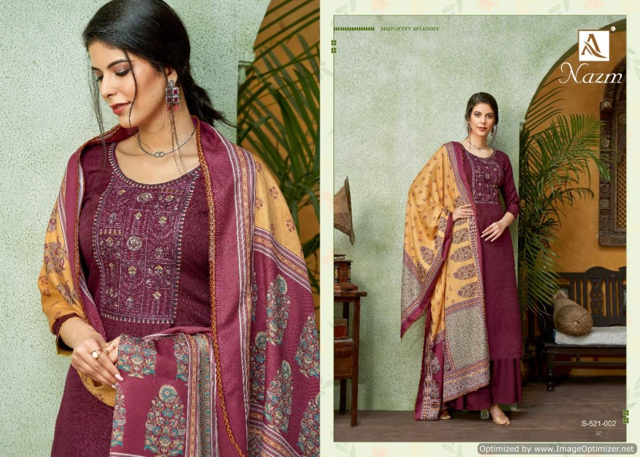 Alok  Presents Nazm  Designer Dress Material