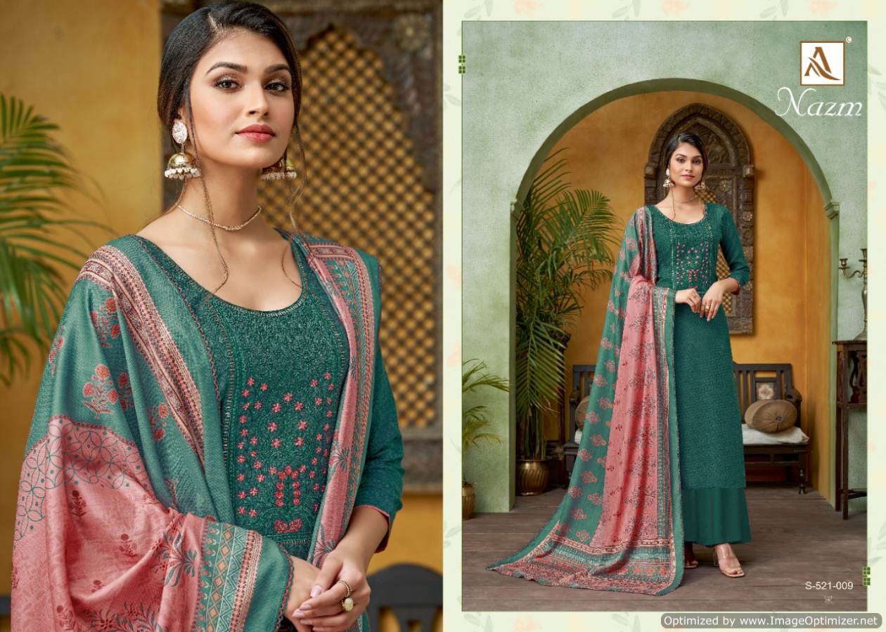 Alok  Presents Nazm  Designer Dress Material