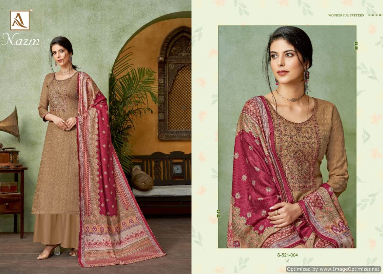 Alok  Presents Nazm  Designer Dress Material