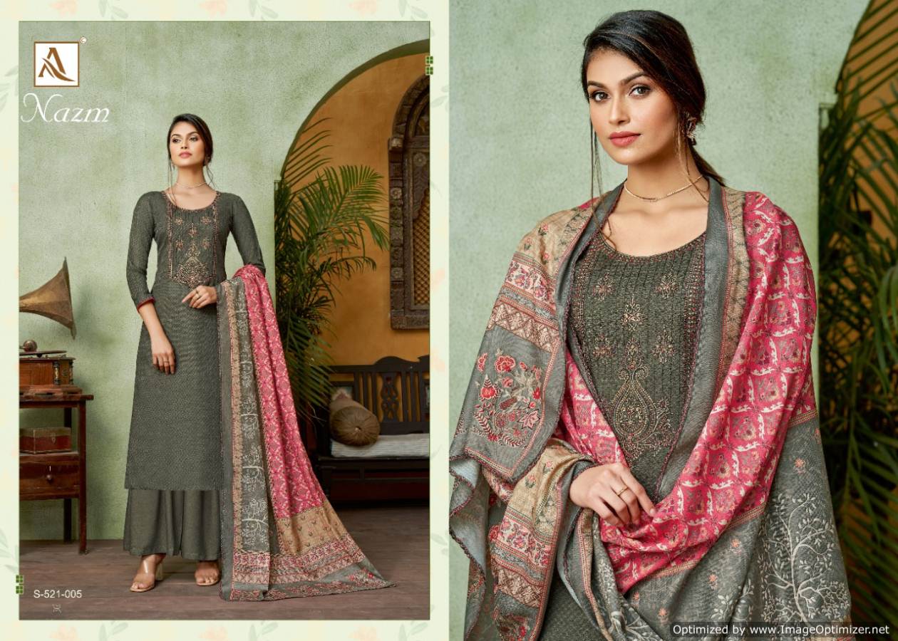 Alok  Presents Nazm  Designer Dress Material