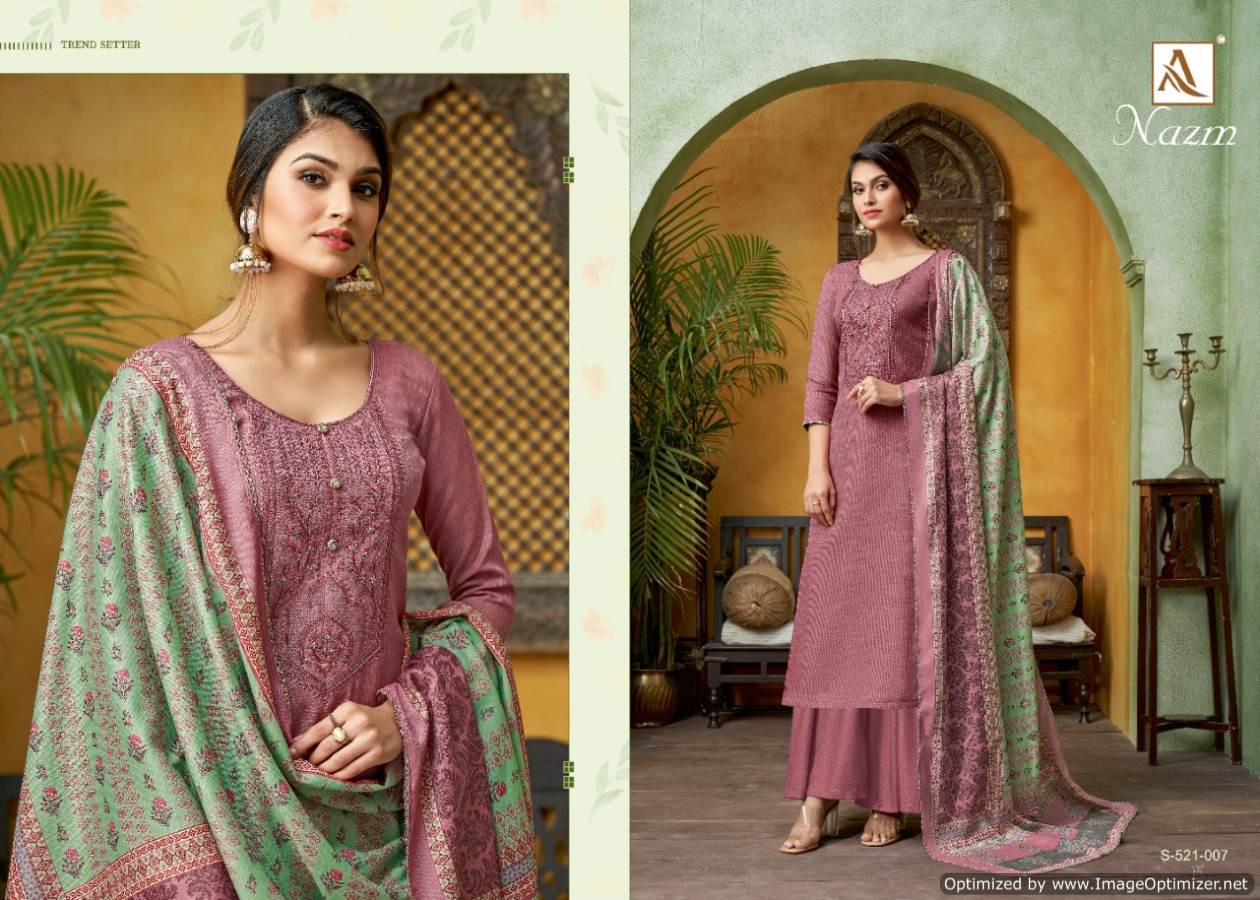Alok  Presents Nazm  Designer Dress Material